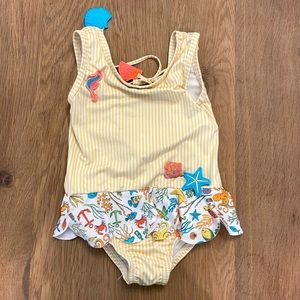 Seashore & Sea Striped Swimsuit